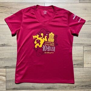 Run Disney Womens Goofy Tower Of Terror 10 Miler 2022 Shirt Size M Cranberry‎